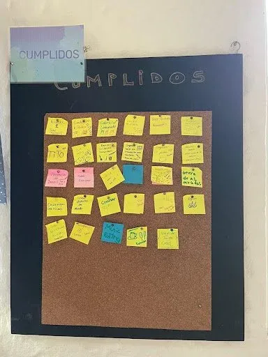 Un tablero kanban